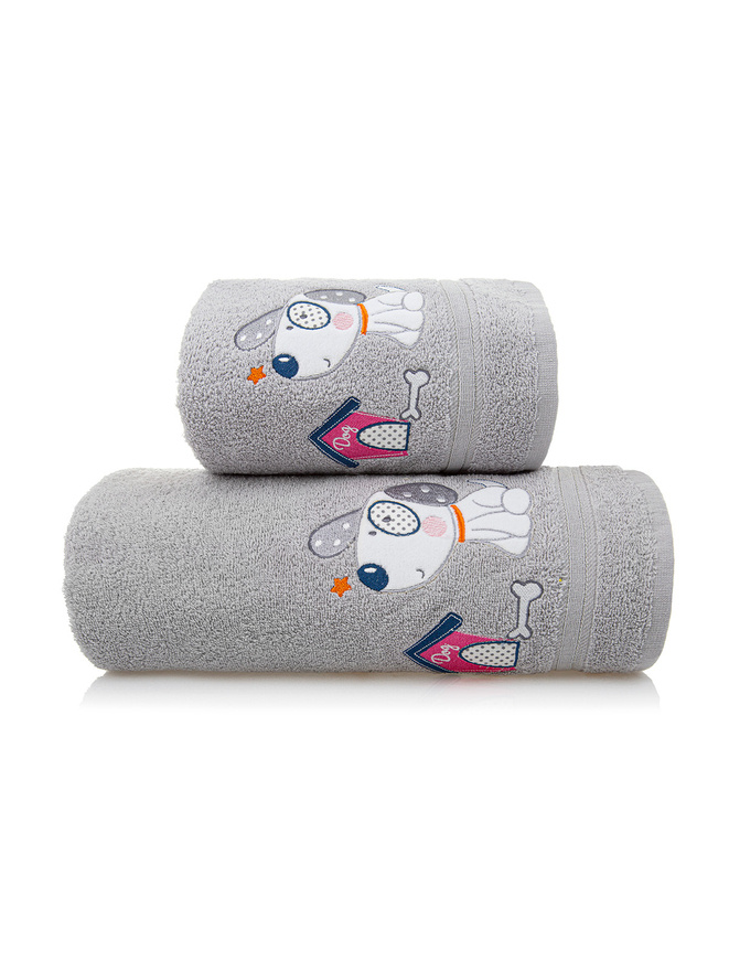 Children's towel Azorek A822 - grey