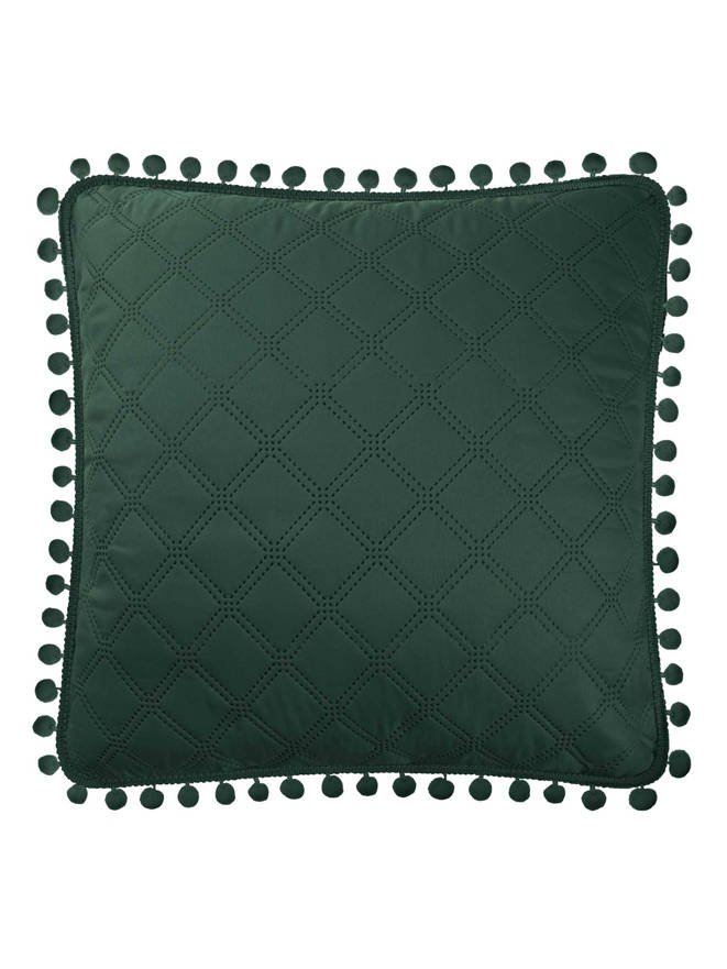 Decorative pillowcase Pompoo A811 - dark green