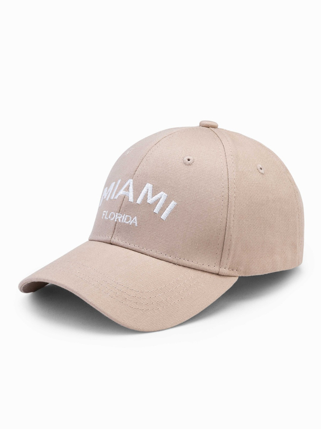 Men's baseball cap H177 - beige