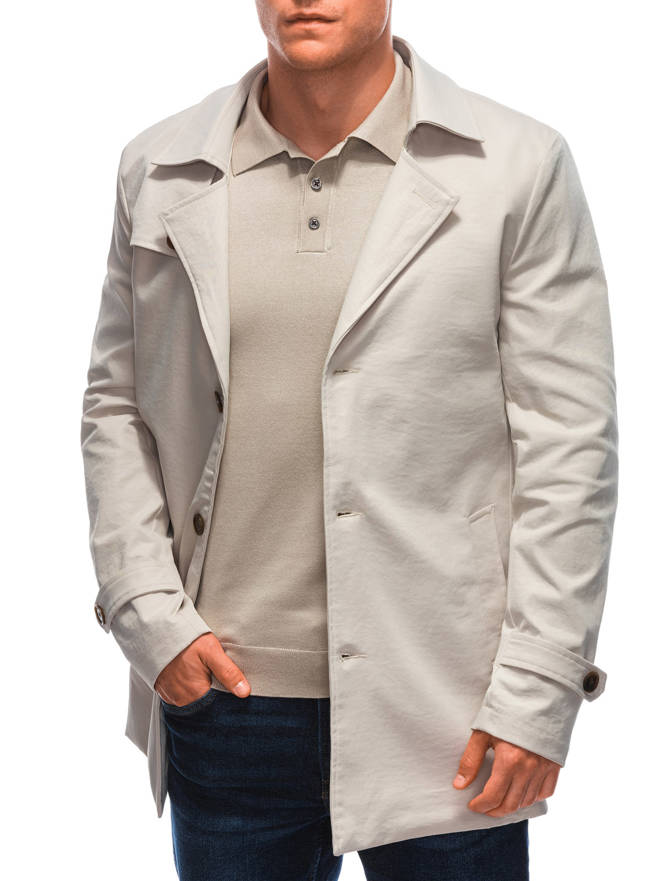 Men's coat C570 - light beige