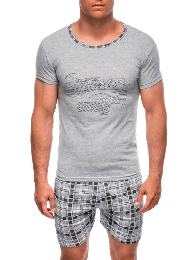 Men's pyjamas U491 - light grey