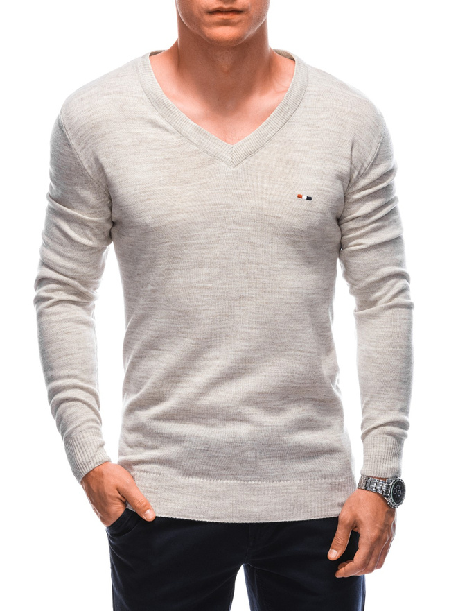 Men's sweater E218 - beige