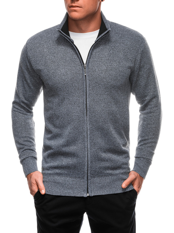 Men's sweater E244 - grey/melange