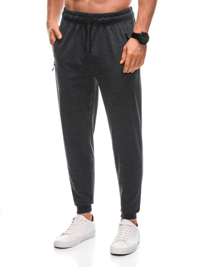 Men's sweatpants P1412 - dark grey