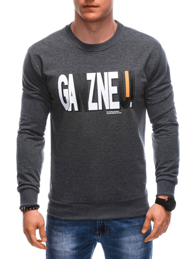 Men's sweatshirt B1652 - dark grey