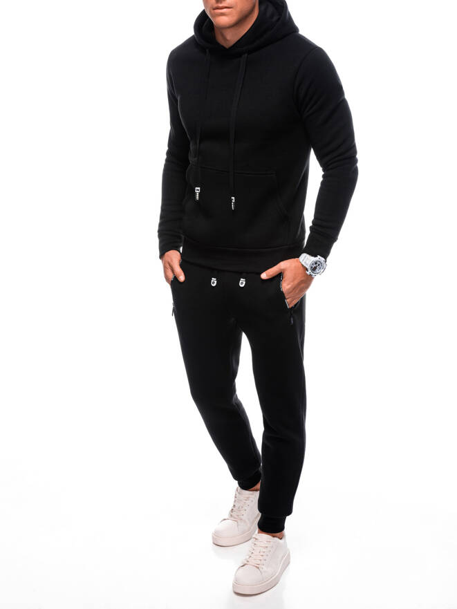 Men's sweatshirt + sweatpants set Z88 - black