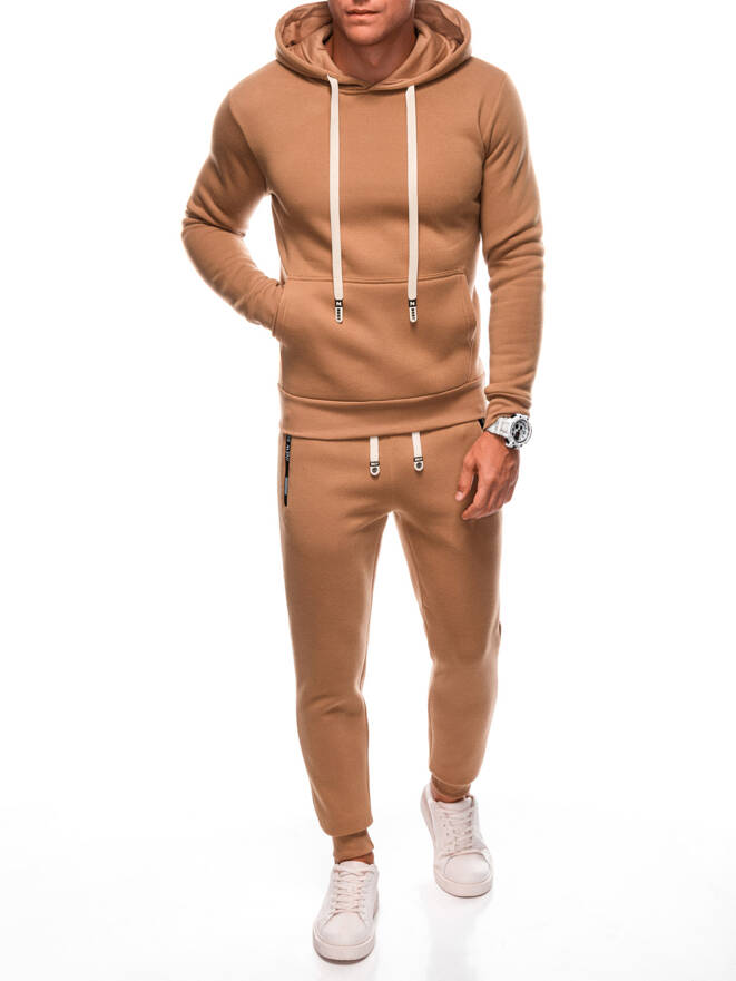 Men's sweatshirt + sweatpants set Z88 - camel