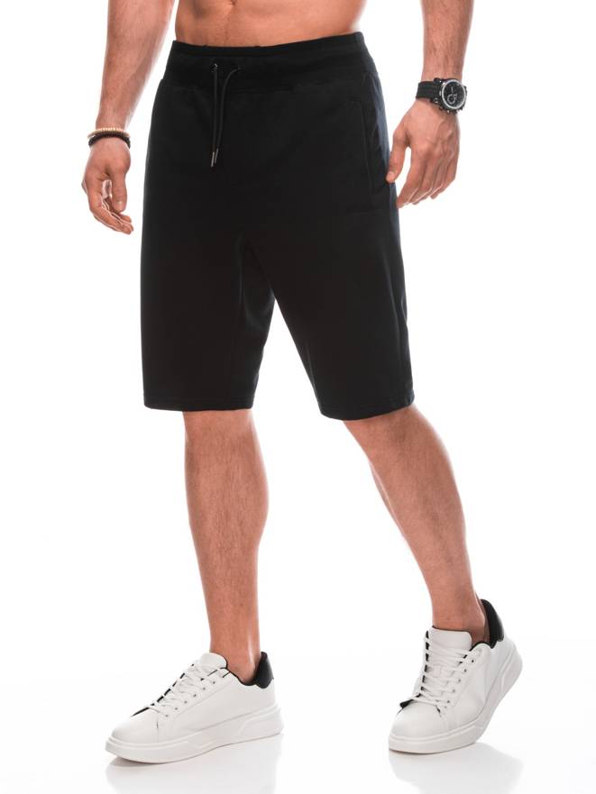 Men's sweatshorts EM-SRBS-0101 V-6 - black