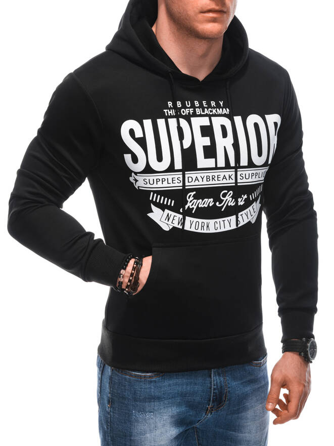 Men's zip-up sweatshirt B1656 - black