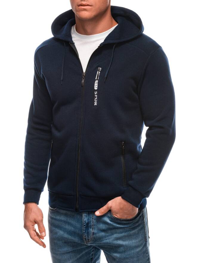 Men's zip-up sweatshirt B1689 - navy