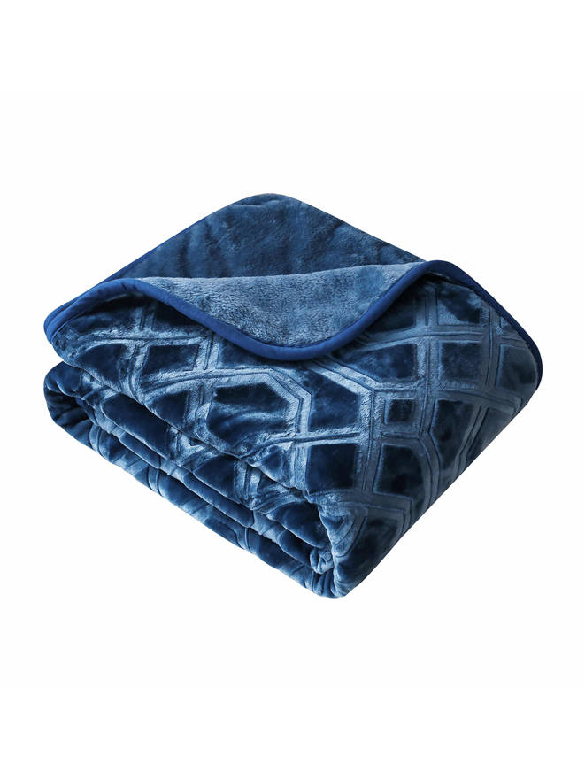 Vito Blanket 160x200 A436 - navy