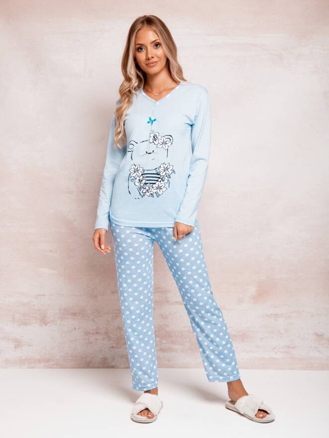 Women's pyjamas ULR421 - light blue