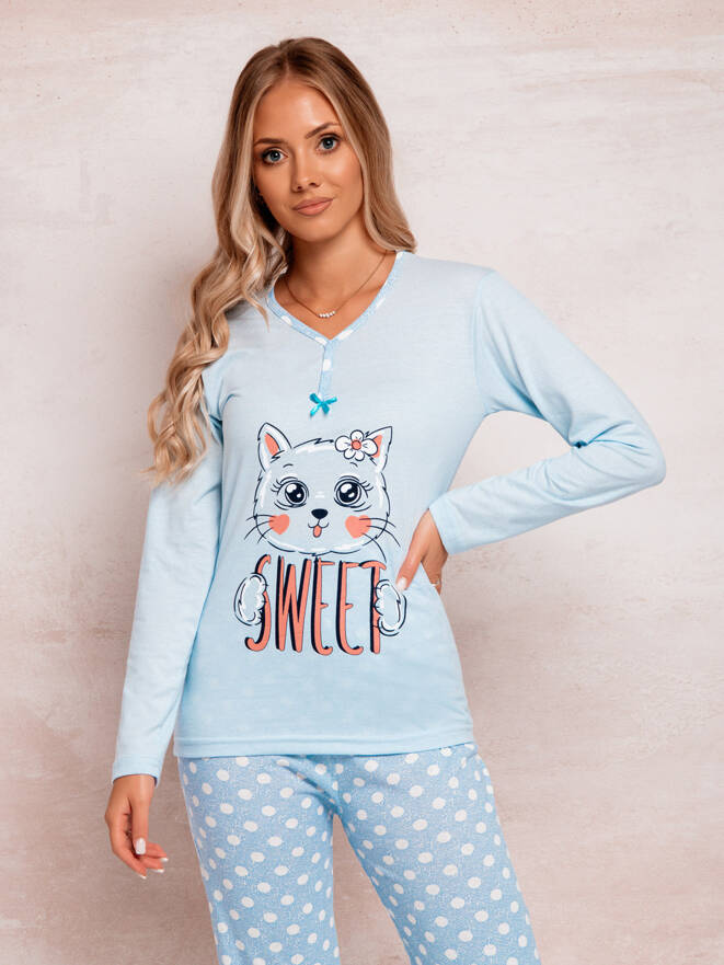 Women's pyjamas ULR423 - light blue