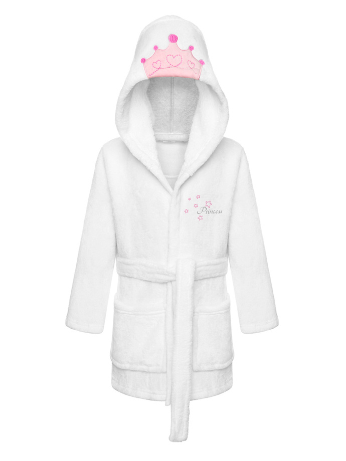 Baby bathrobe Princess A604 - white