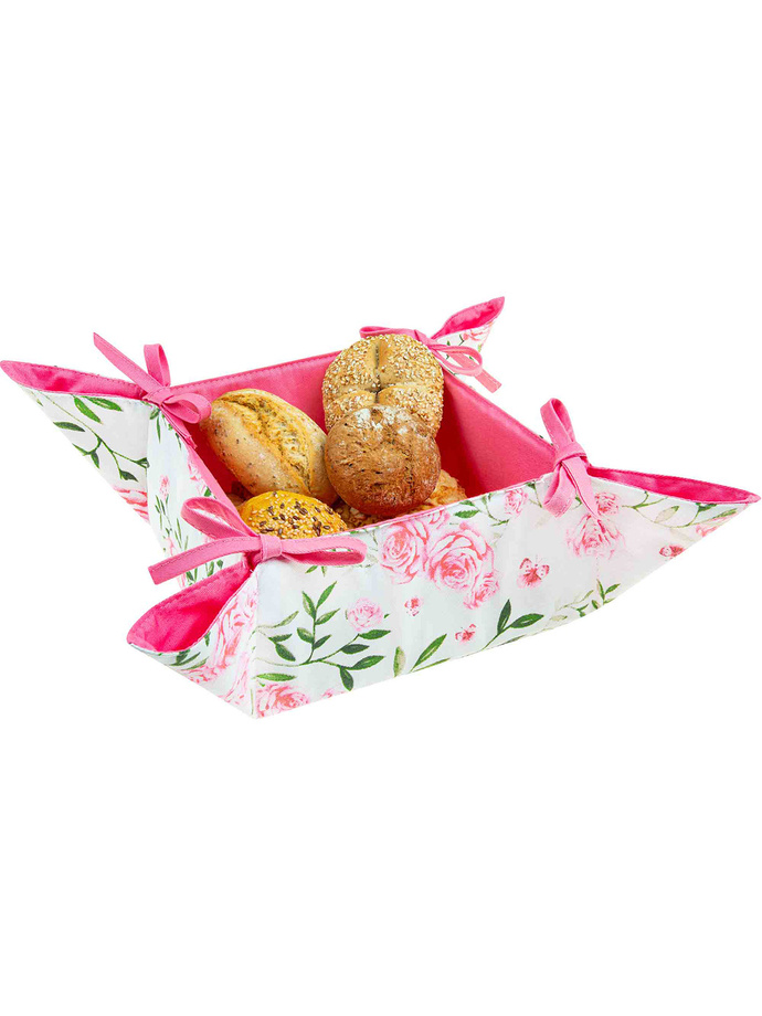 Bread basket Rose A718 - pink