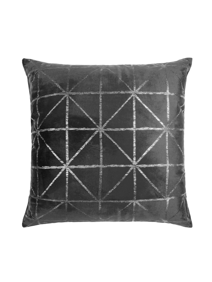 Decorative pillowcase Glossy 45x45 A459 - dark grey