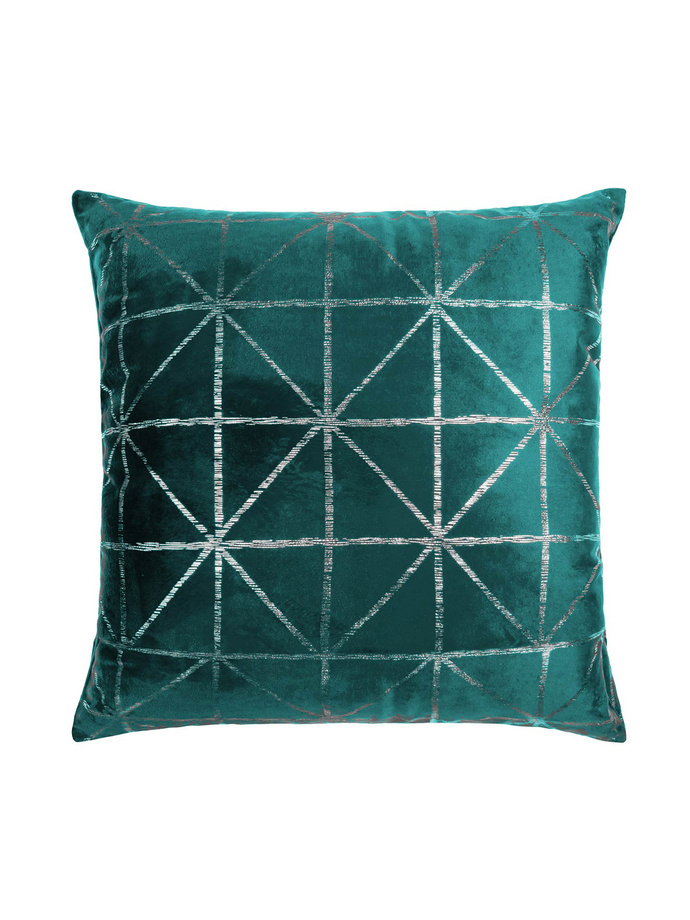 Decorative pillowcase Glossy 45x45 A459 - dark turquoise