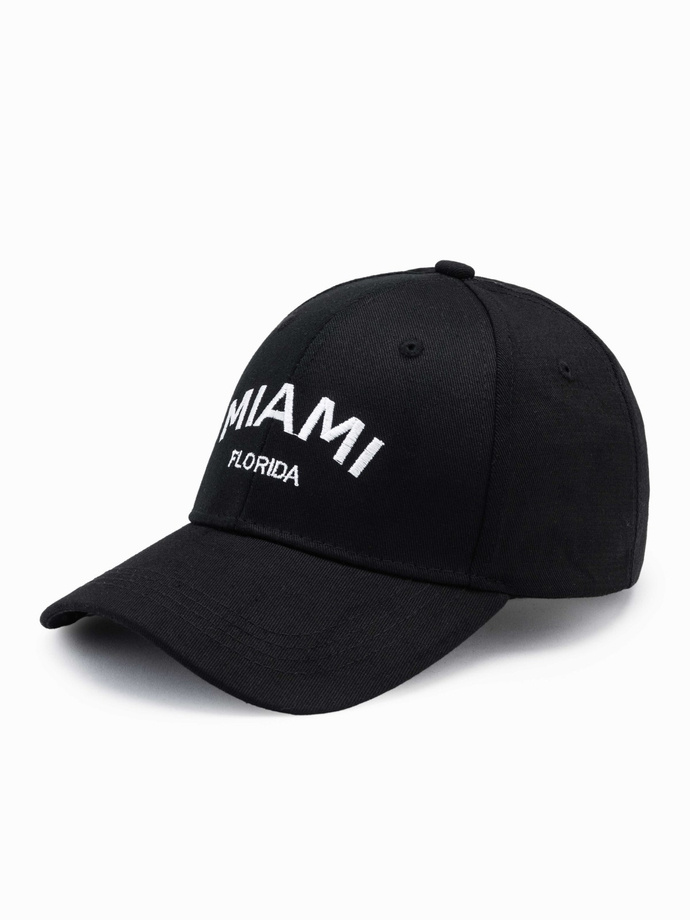 Men's baseball cap H177 - black