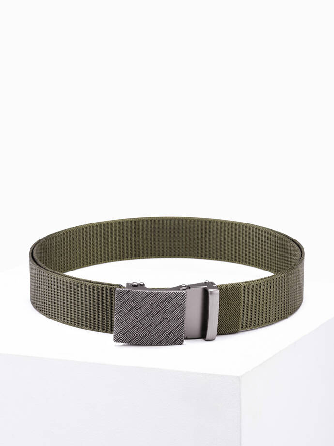 Men's belt A849 - khaki