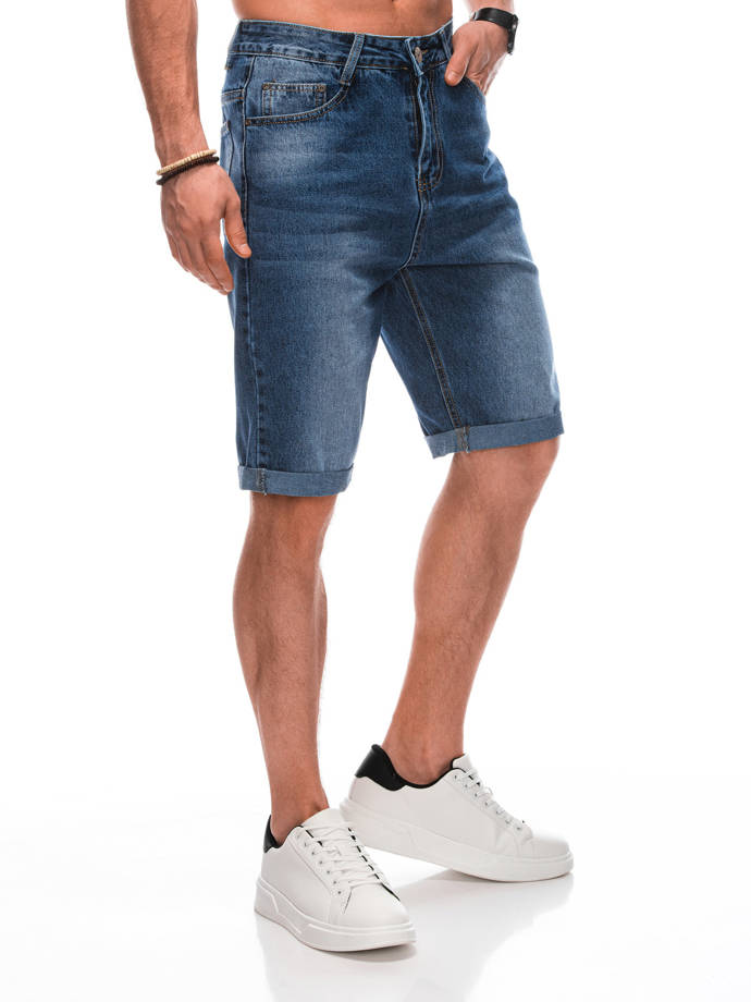 Men's denim shorts W478 - blue