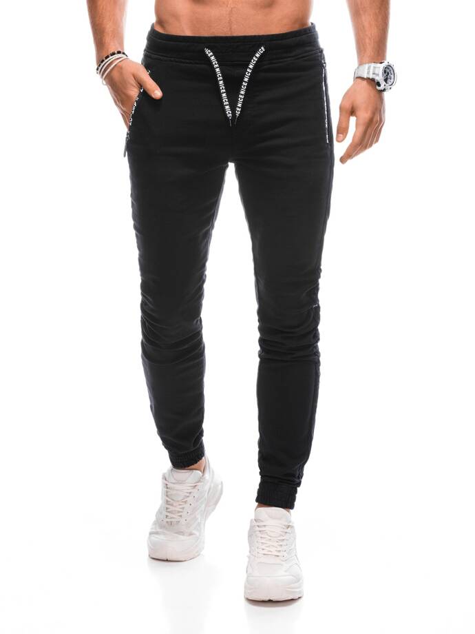 Men's jogger pants P1383 - black