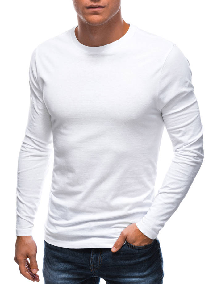 Men's plain longsleeve EM-LSBL-0103 - white