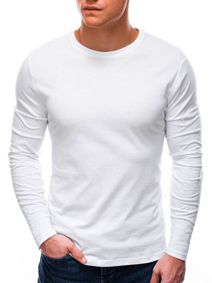 Men's plain longsleeve L59 - white