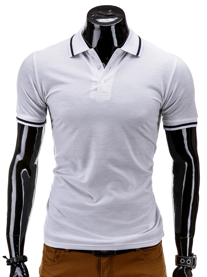 Men's polo shirt S539 - white