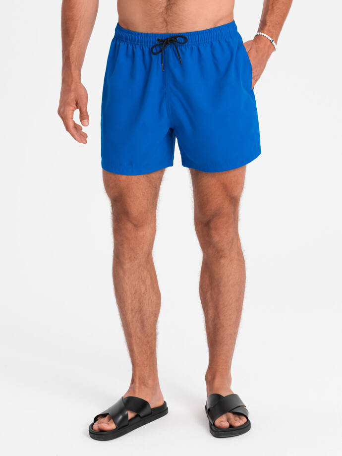 Men's short swim shorts W526 - blue