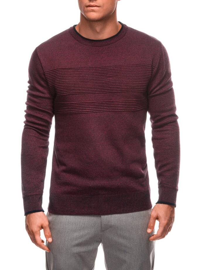 Men's sweater E243 - dark red