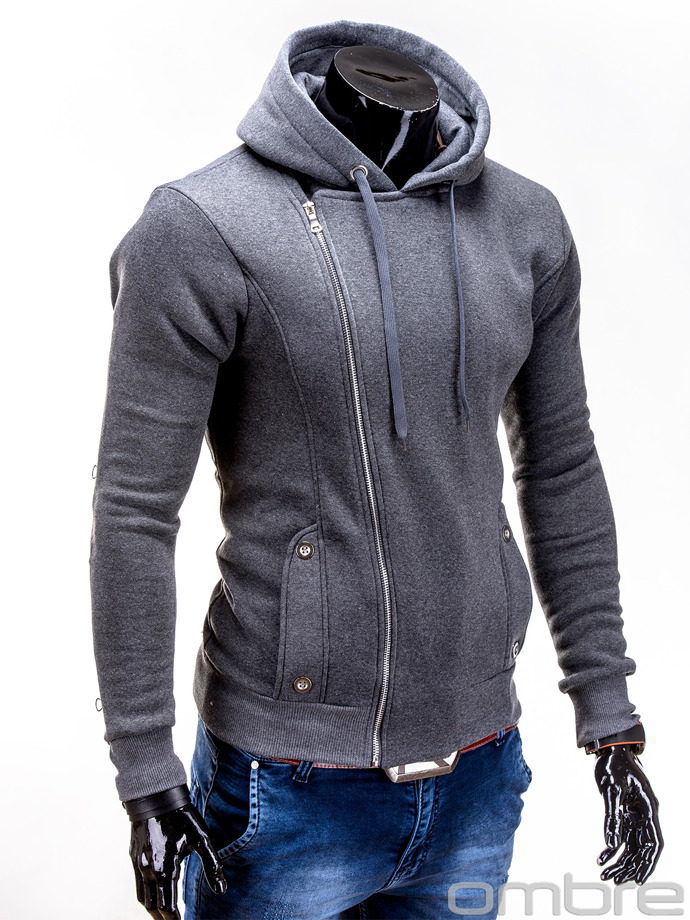 Men's sweatshirt B490 - dark grey