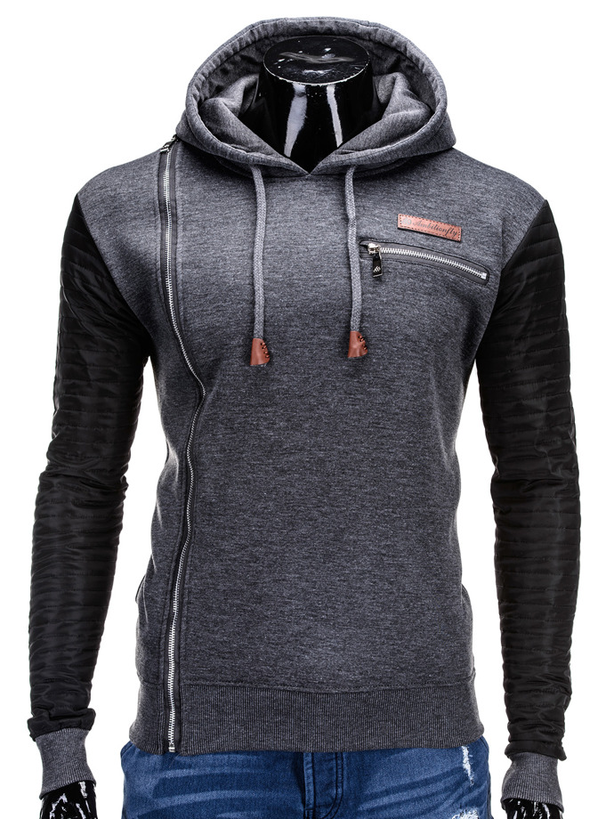 Men's sweatshirt B591 - dark grey