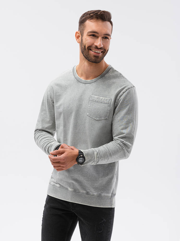 Men's sweatshirt - light grey B1173