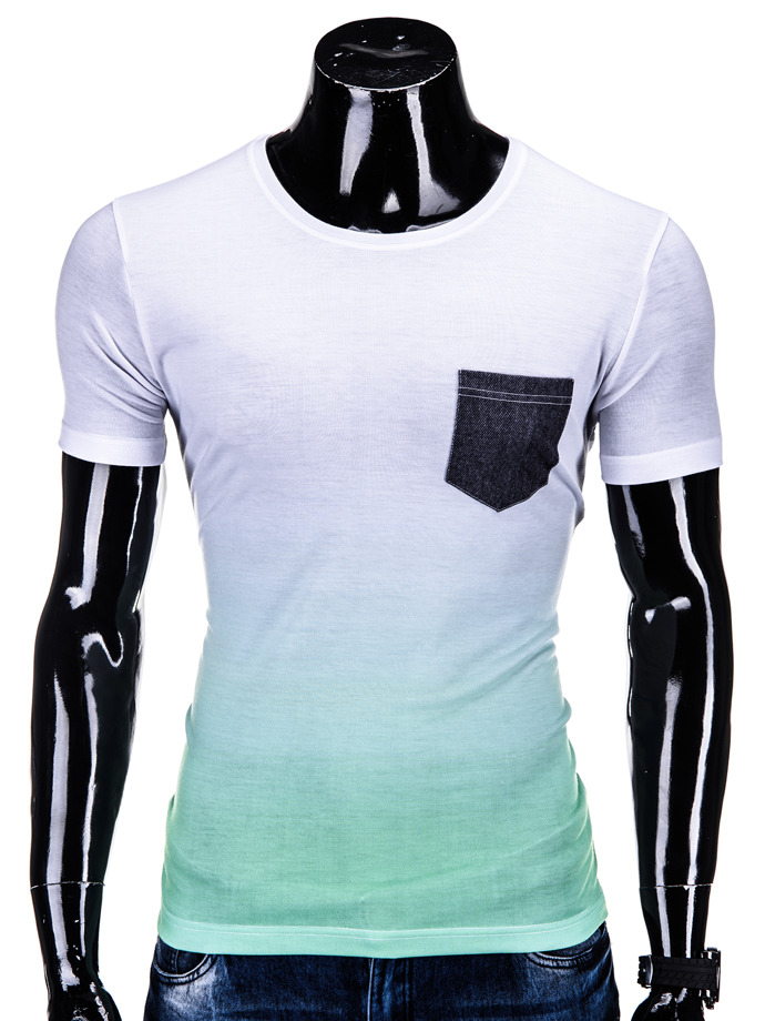 Men's t-shirt S500 - white/green