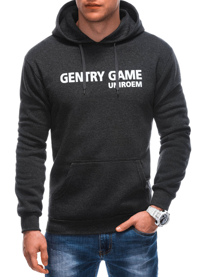 Men's zip-up sweatshirt B1630 - dark grey