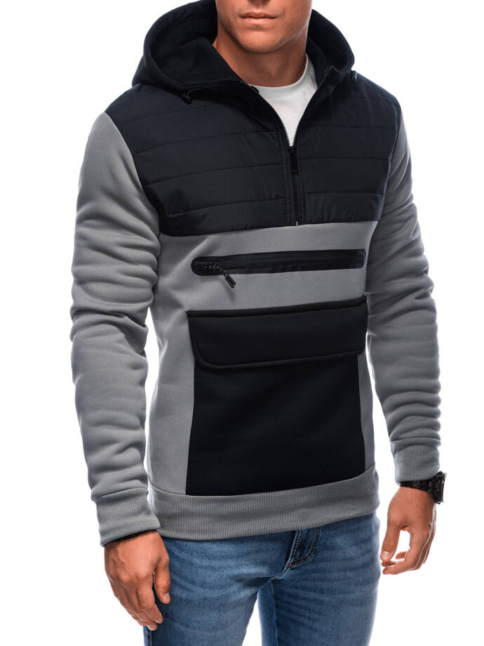 Men's zip-up sweatshirt B1684 - grey