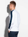 Bluza męska bez kaptura OM-SSNZ-22FW-010 - V3 biała