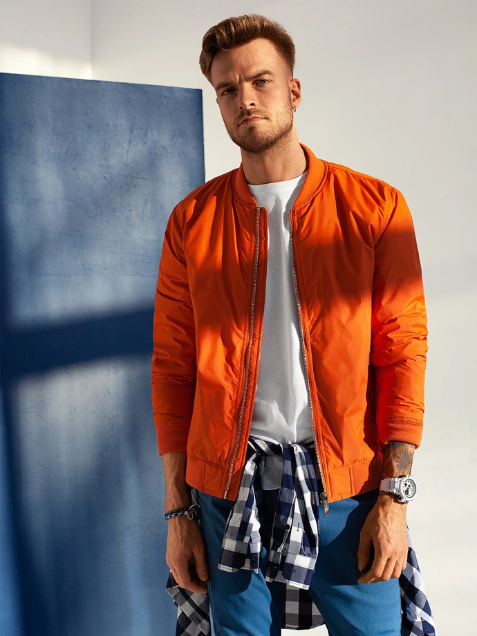 Kurtka męska bomberka 538C - ceglasta V3