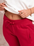 Spodnie damskie dresowe 001PLR - czerwone