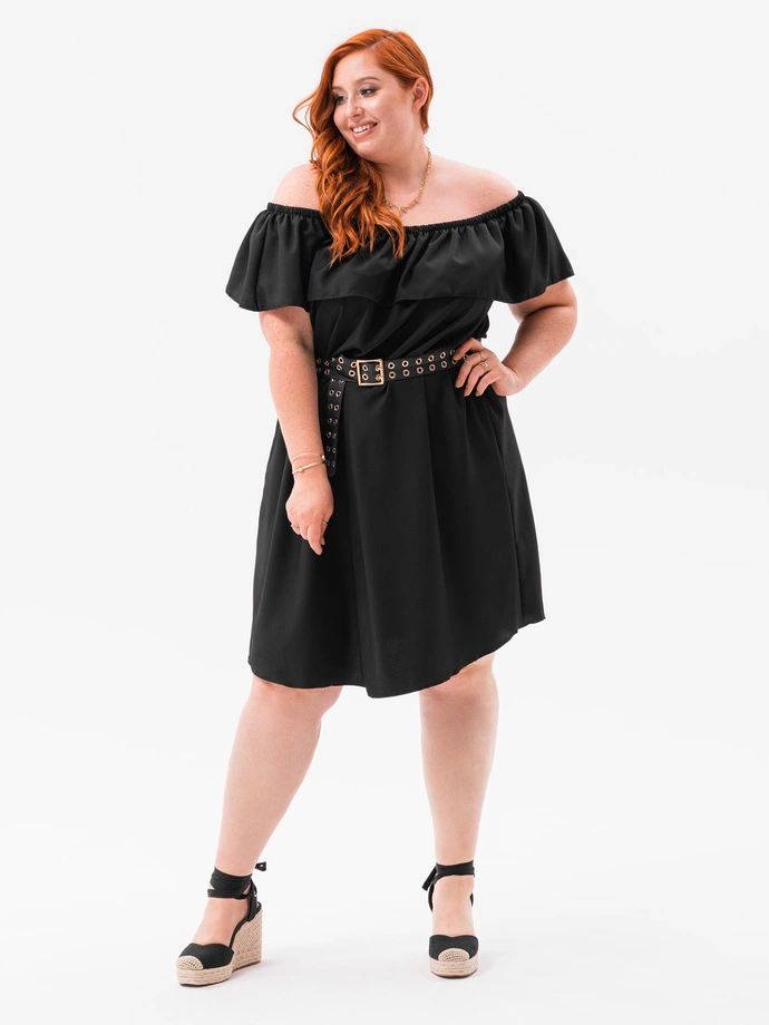 Sukienka damska Plus Size 069DLR - czarna