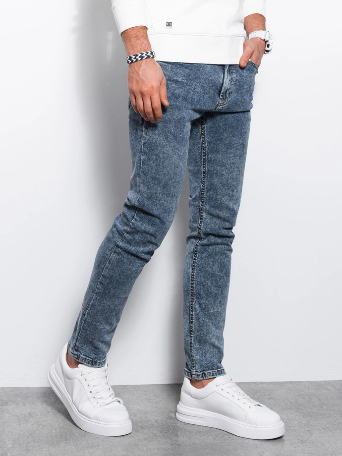 Spodnie męskie jeansowe joggery 907P - czarne