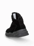 Buty męskie sneakersy wysokie - czarne V3 T380