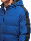 Kurtka męska zimowa pikowana - niebieska V3 EM-JAHP-0101