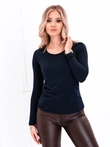 Bluzka damska longsleeve 017LLR - granatowa