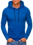 Bluza męska z kapturem 1213B - niebieska