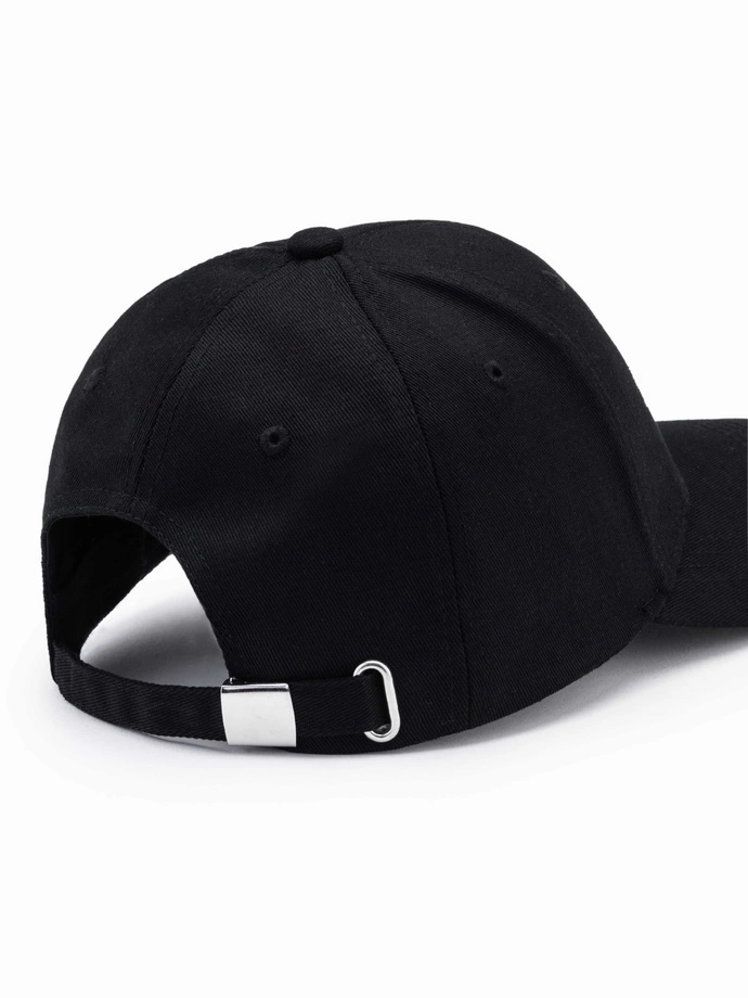 Czapka męska z daszkiem 177H - czarna