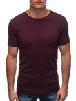 T-shirt męski basic EM-TSBS-0100 - burgundowy