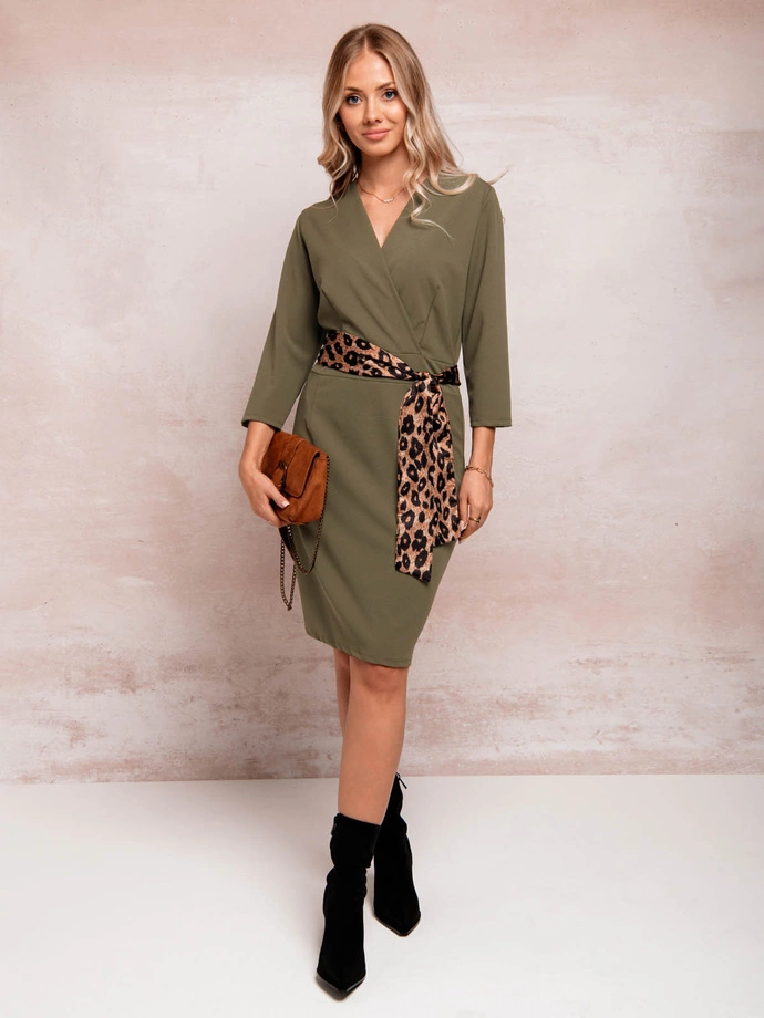 Sukienka damska 092DLR - khaki