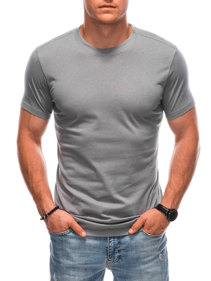 T-shirt męski basic EM-TSBS-0100 - szary