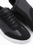 Męskie buty sneakersy  – czarne V-2 OM-FOCS-0104